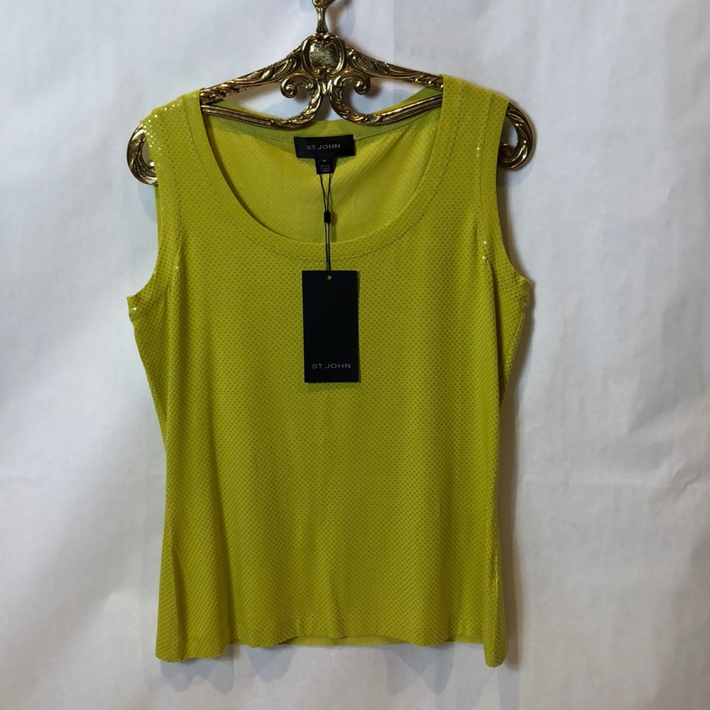 NWT St. John Tank in Yellow Paillet’s